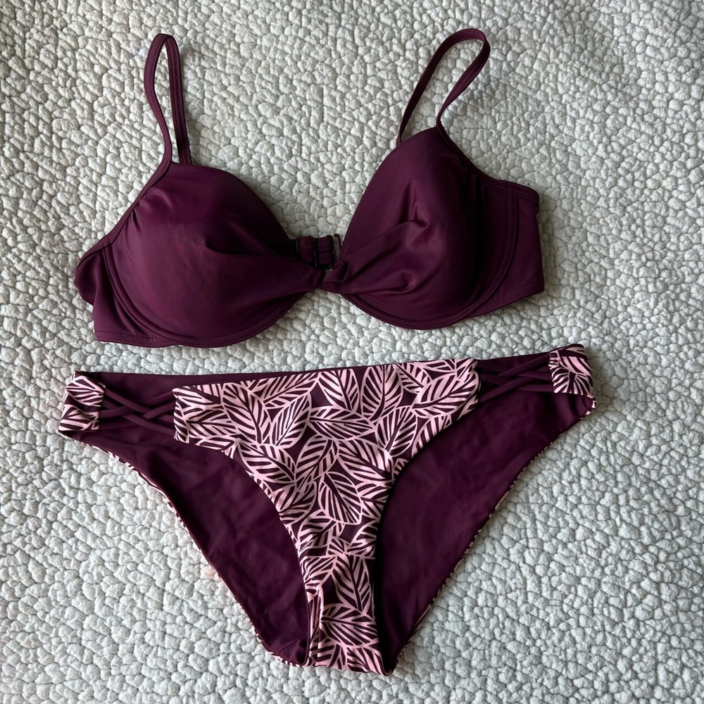 Lands End Bikini Set (reversible bottoms)